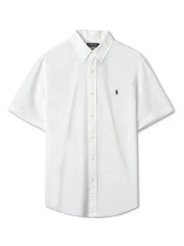 Short sleeve seersucker shirt white - POLO RALPH LAUREN - BALAAN 1