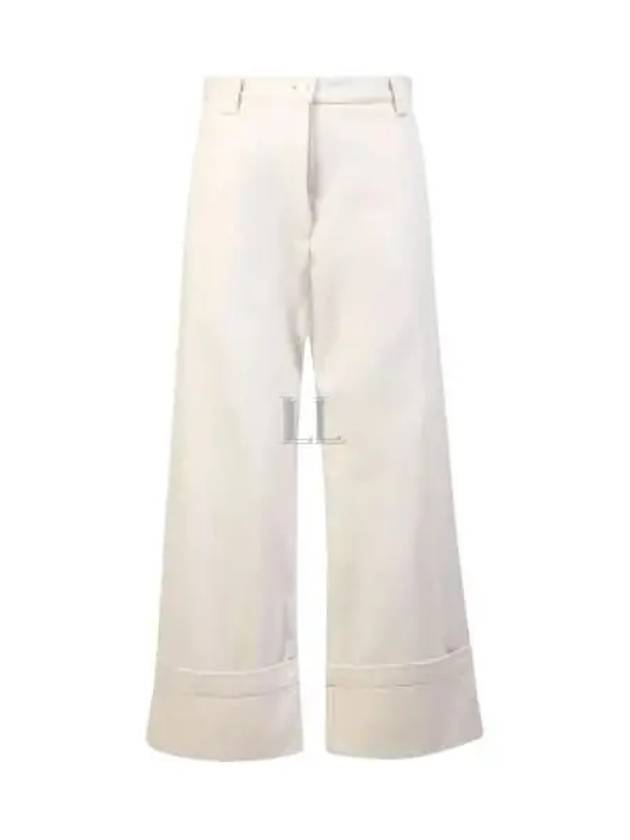 Cotton Wide Pants White - MONCLER - BALAAN 2