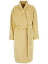 Caliste Oversized Single Coat Yellow - ISABEL MARANT - BALAAN 1