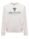 Tennis Club Badge Round Neck Sweatshirt White - AUTRY - BALAAN 1