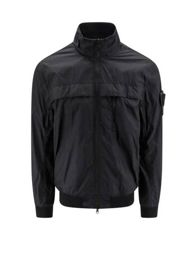 Compass Badge Pleated Windbreaker Grey - STONE ISLAND - BALAAN 1