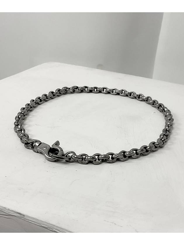 Rugged Ellipse Chain Necklace Dark Silver - BLESSED BULLET - BALAAN 2