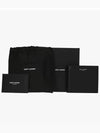 Logo Smooth Leather Half Wallet Black - SAINT LAURENT - BALAAN 4