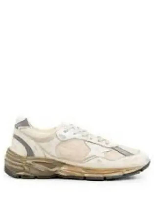 Dad Star Nappa Nylon Low Top Sneakers Beige - GOLDEN GOOSE - BALAAN 2