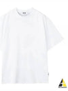 Maxi Back Logo Cotton Short Sleeve T-Shirt White - MSGM - BALAAN 2