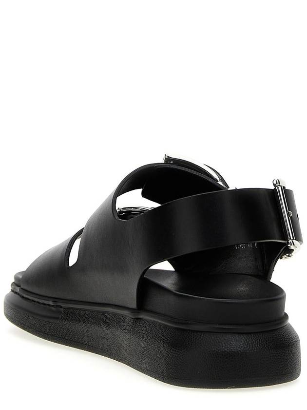 Hybrid Double Buckle Sandals Black - ALEXANDER MCQUEEN - BALAAN 4