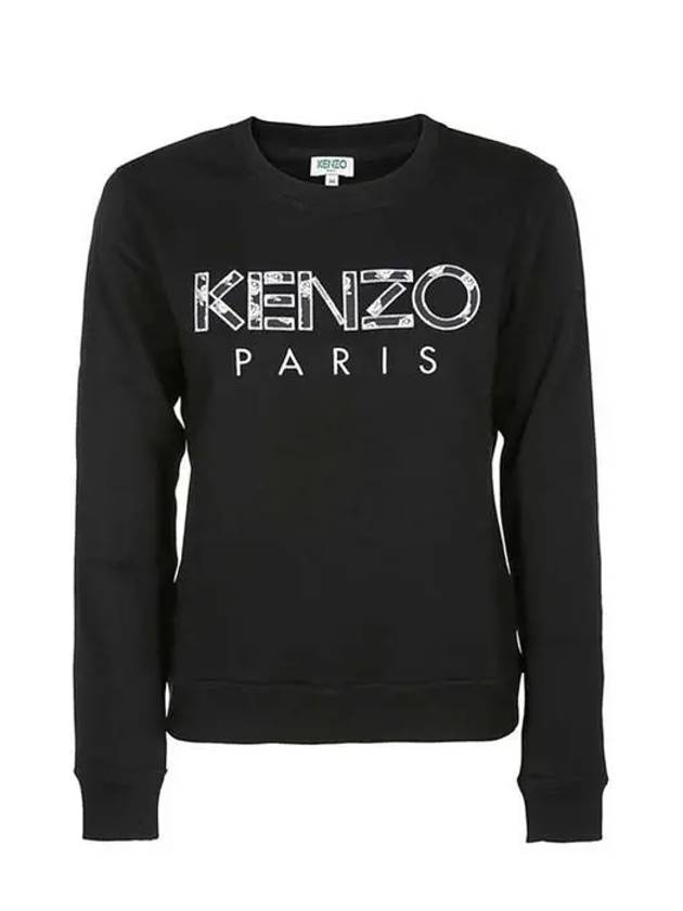 Logo embroidery sweatshirt women's black 2SW775 952 - KENZO - BALAAN 1