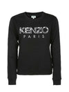 Logo embroidery sweatshirt women s black 2SW775 952 - KENZO - BALAAN 1