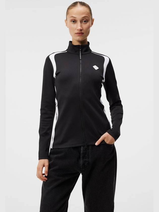 Solar Full Zip Mid Layer Zip Up Jacket Black - J.LINDEBERG - BALAAN 3