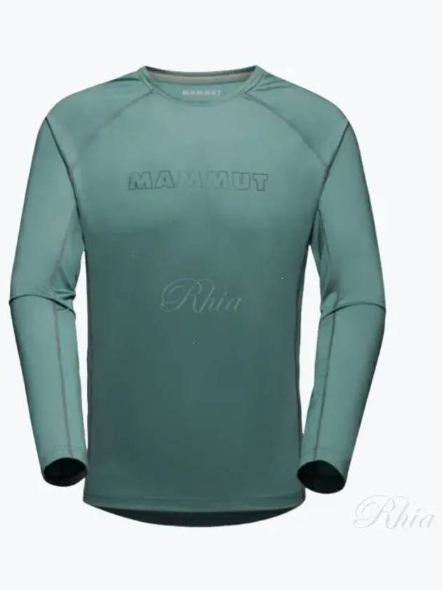 Selun FL Logo Long Sleeve T-shirt Green - MAMMUT - BALAAN 2