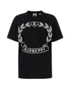 Oak Leaf Logo Short Sleeve T-Shirt Black - BURBERRY - BALAAN 2