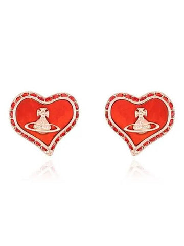 Petra Stud Earrings Red - VIVIENNE WESTWOOD - BALAAN 1