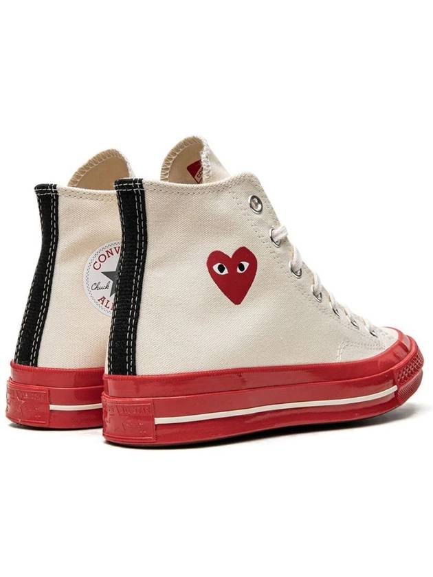 Comme des GarÃ§ons PLAY x Converse Chuck 70 Hi Sneakers - COMME DES GARCONS - BALAAN 3