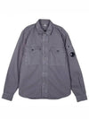 Military Twill Emerald Pocket Long Sleeve Shirt Grey - CP COMPANY - BALAAN 2