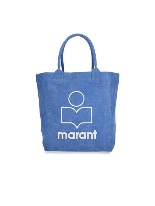 Yenky Embroidered Logo Large Shopper Tote Bag Blue - ISABEL MARANT - BALAAN 2