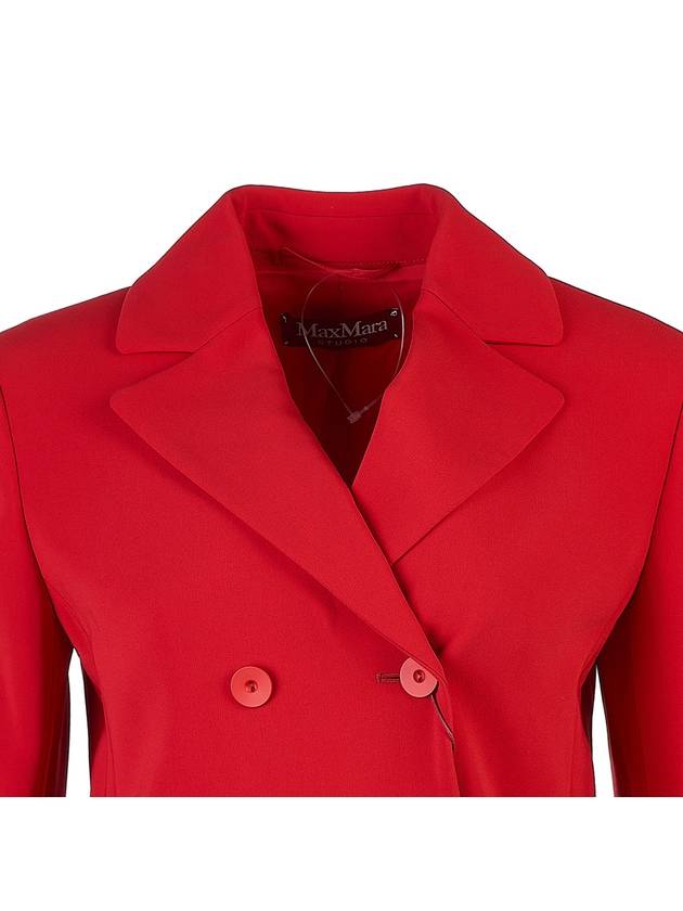 Women's Acciaio Caddy Crop Jacket Red - MAX MARA - BALAAN 5