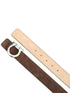 Gancini Reversible Leather Belt Brown - SALVATORE FERRAGAMO - BALAAN 5