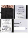 Men's Loose Chino Straight Pants Black - LEMAIRE - BALAAN 9