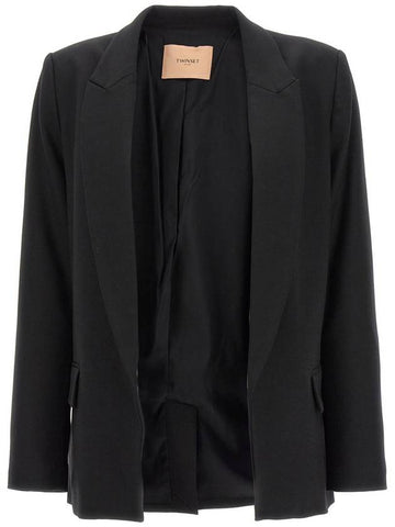 Twinset Single-Breasted Blazer Jacket - TWINSET - BALAAN 1