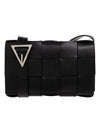 Urban Leather Crossbody Cassette Black Silver - BOTTEGA VENETA - BALAAN 1