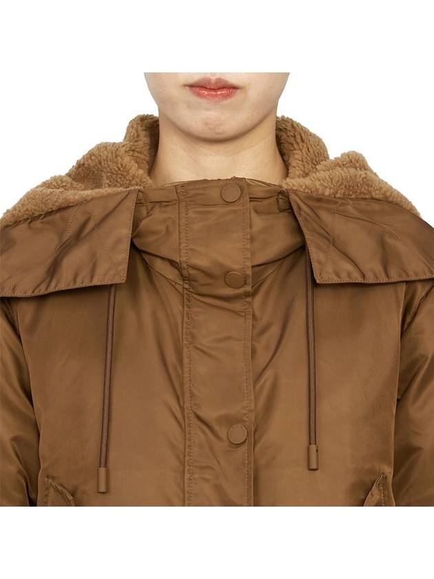 Agora Hooded Padding Brown - MAX MARA - BALAAN 9