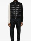 Gui Logo Patch Down Vest Black - MONCLER - BALAAN 3