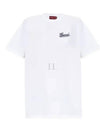 Embroidered Cotton Short Sleeve T-Shirt Off White - GUCCI - BALAAN 2