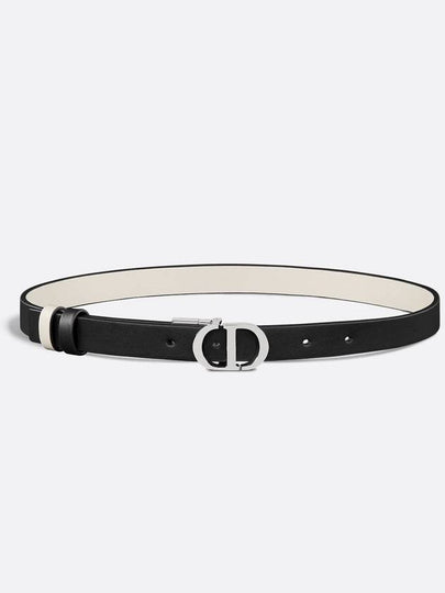 30 Montaigne Reversible Leather Belt Black - DIOR - BALAAN 2