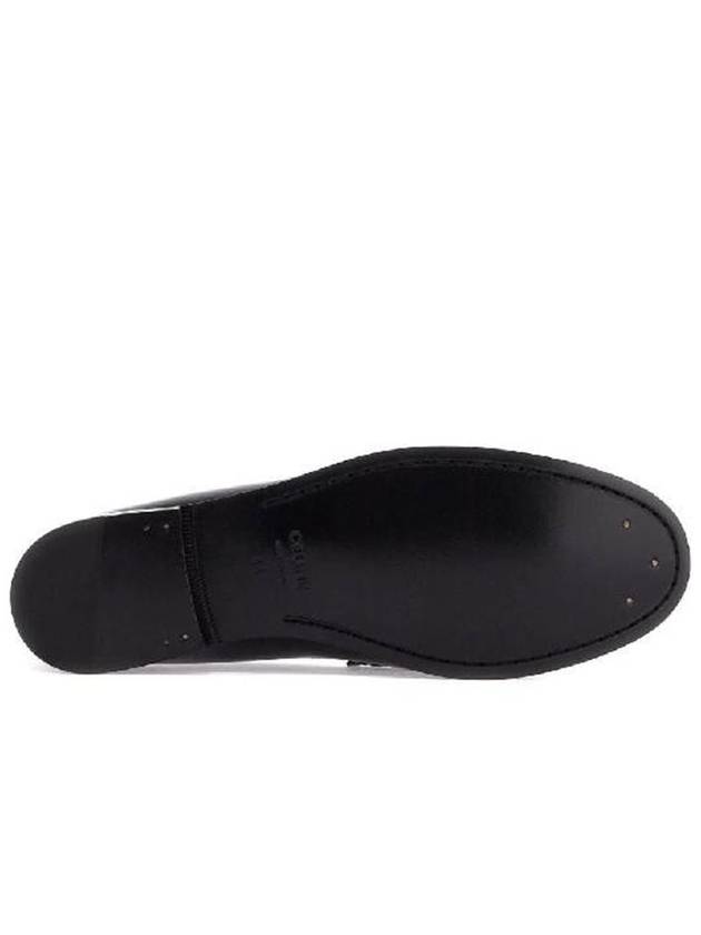 Luco Triomphe Polished Bull Loafers Black - CELINE - BALAAN 7