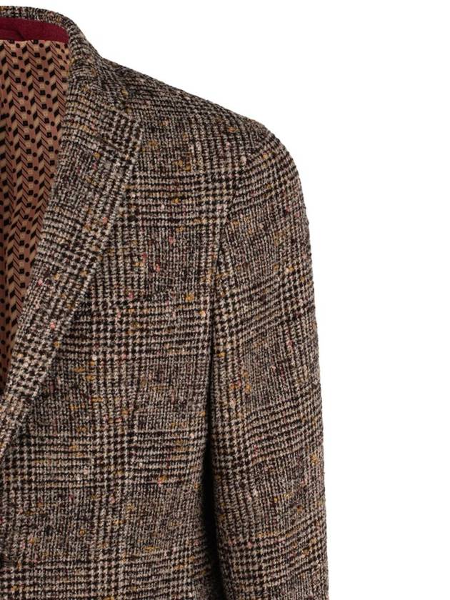 Etro Wool Jacket With Check Workmanship - ETRO - BALAAN 3