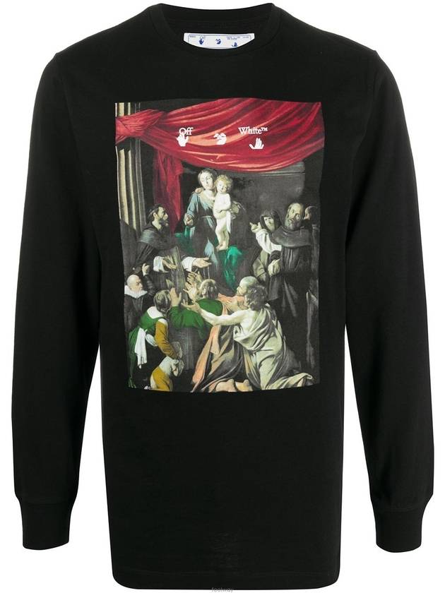 Caravaggio printed long sleeve t-shirt black - OFF WHITE - BALAAN 3