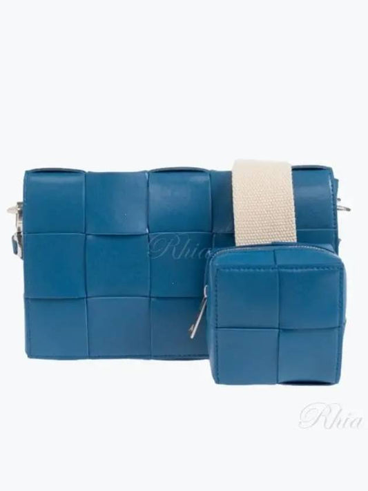 Cassette Versatil Strap Cross Bag Blue - BOTTEGA VENETA - BALAAN 2