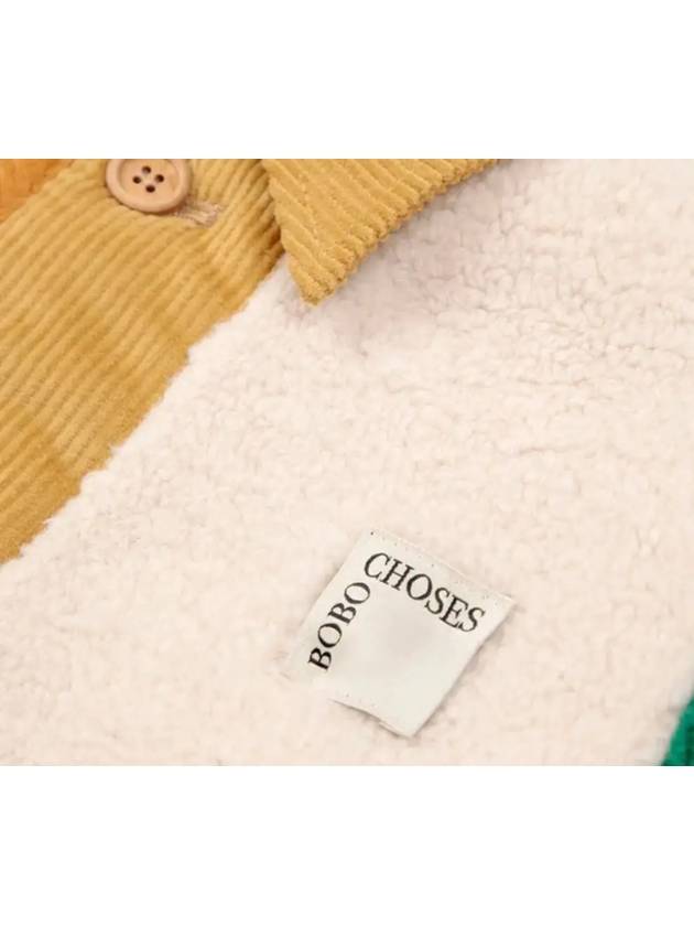 Color Block Sheepskin Jacket B224AC128 Italian Kids - BOBO CHOSES - BALAAN 4