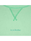 Acne Logo Print Sweatshirt Mint Green BI0082 - ACNE STUDIOS - BALAAN 8