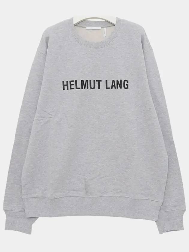 Core Crew Neck Logo Sweatshirt Grey - HELMUT LANG - BALAAN 3