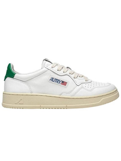 Medalist Green Tab Leather Low Top Sneakers White - AUTRY - BALAAN 2