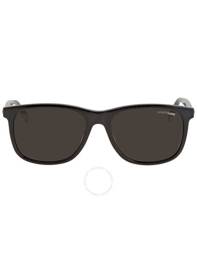 Eyewear Square Horn-Rim Sunglasses Black - MONTBLANC - BALAAN 2