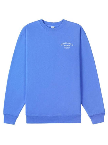 Wellness Logo Sweatshirt Sapphire Blue - SPORTY & RICH - BALAAN 1