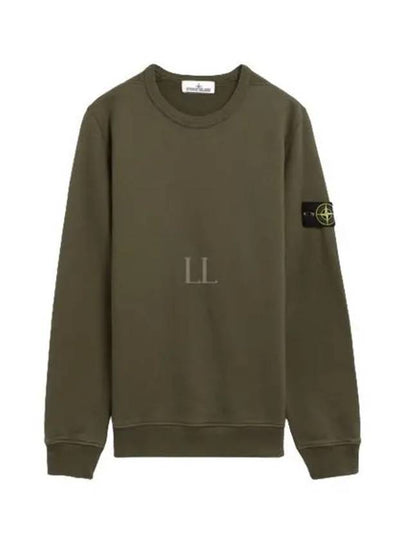 Wappen Patch Crew Neck Cotton Sweatshirt Musk Green - STONE ISLAND - BALAAN 2