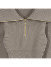 La maille Risoul Double Collar Knit Top Beige - JACQUEMUS - BALAAN 4