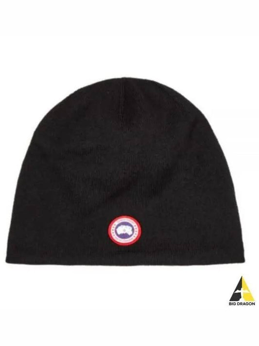 Standard Toque Patch Beanie Black - CANADA GOOSE - BALAAN 2