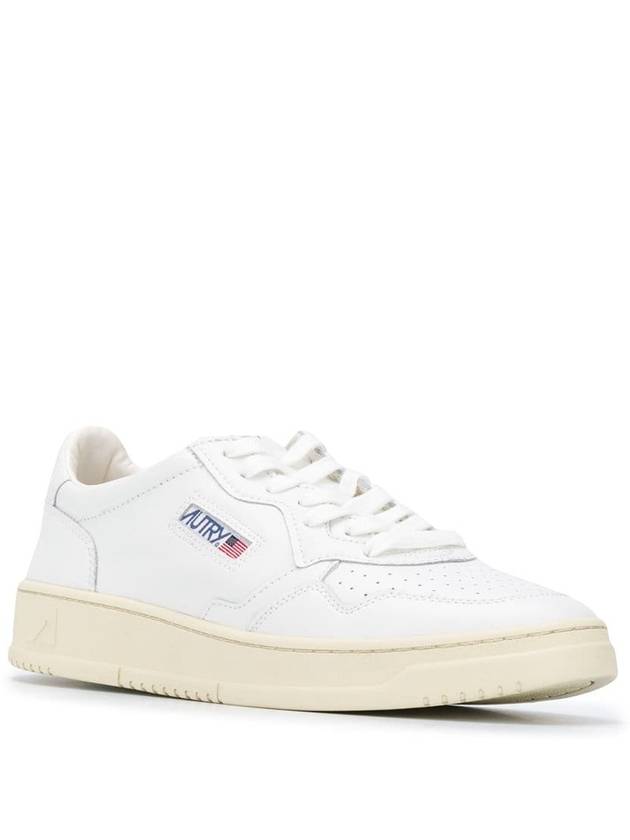 Medalist Leather Low Top Sneakers White - AUTRY - BALAAN 3