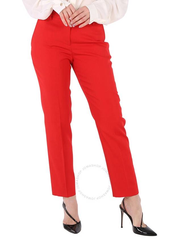 tailored trousers straight pants red - BURBERRY - BALAAN 2