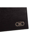 Gancini Half Wallet Black - SALVATORE FERRAGAMO - BALAAN 10