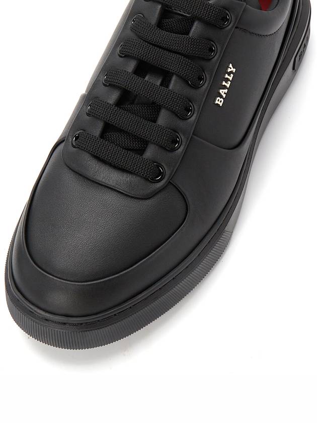 Manny Leather Low Top Sneakers Black - BALLY - BALAAN 8