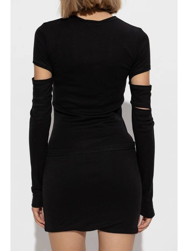 Helmut Lang Dress With Detachable Sleeves, Women's, Black - HELMUT LANG - BALAAN 4