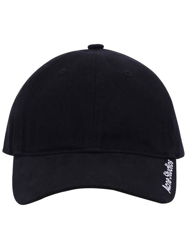 Embroidered Logo Ball Cap Black - ACNE STUDIOS - BALAAN 3