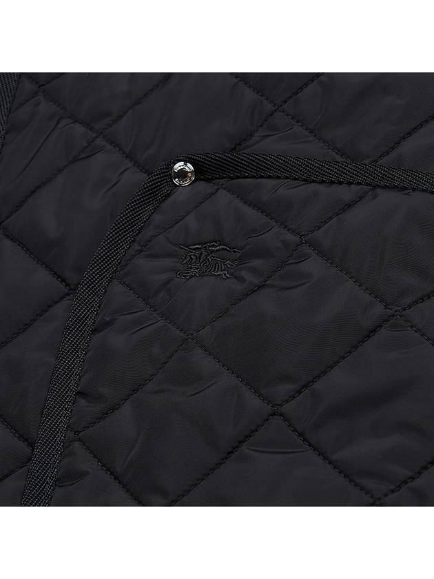 Diamond Quilted Nylon Jacket Black - BURBERRY - BALAAN 10