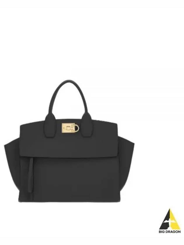 Studio Soft Tote Bag Black - SALVATORE FERRAGAMO - BALAAN 2