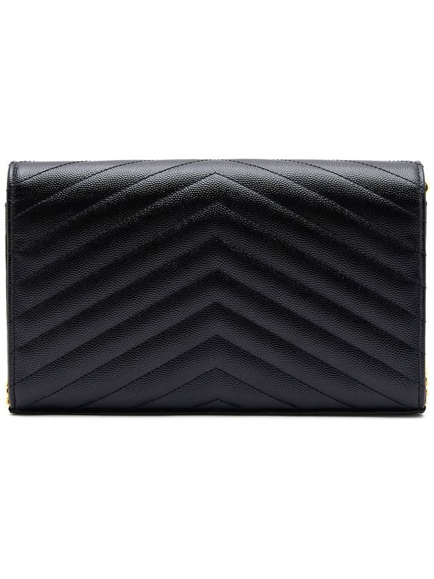 Monogram Matelasse Chain Shoulder Bag Black - SAINT LAURENT - BALAAN 5